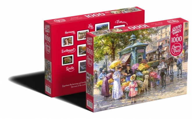 Puzzle Marché aux Fleurs CHERRY PAZZI 1000 pièces