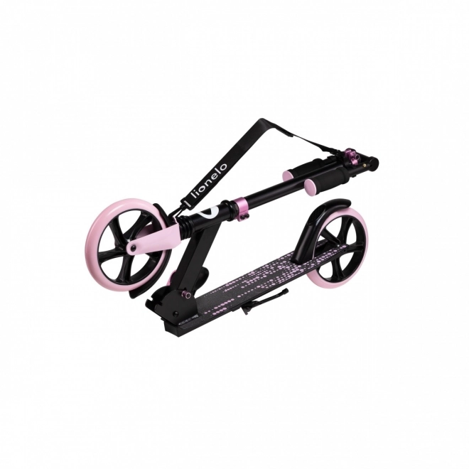 Trottinette pliable Lionelo Luca noire avec accents roses