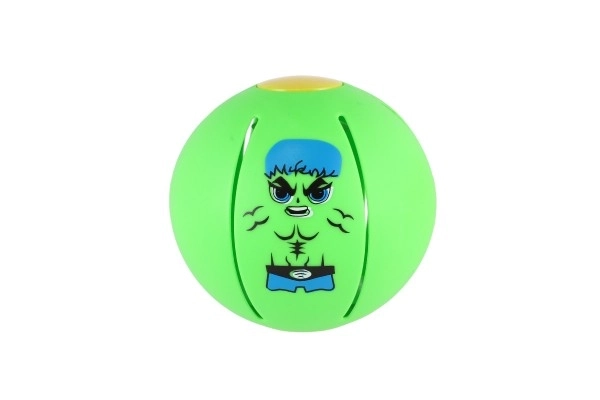 Flat Ball - Lancez le disque, attrapez la balle ! plastique 8cm 4 couleurs 12 pièces en boîte