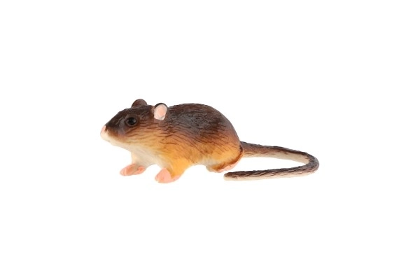 Souris domestique jouet en plastique 7cm en sachet