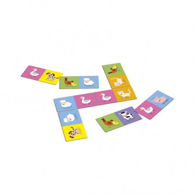 Domino avec des animaux de Dino