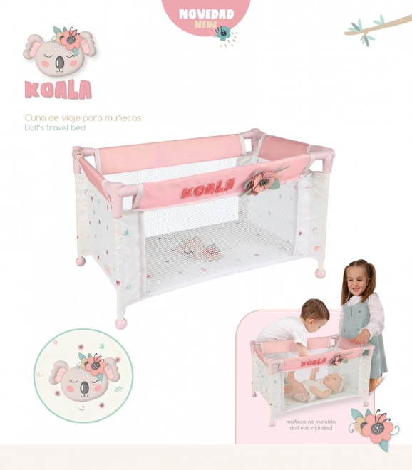 Lit de voyage pour poupées Koala