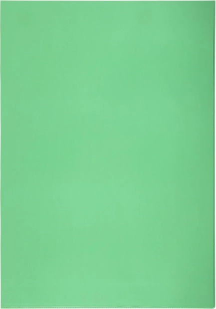 Pochette transparente pour documents A4 en L, PVC vert 140 microns