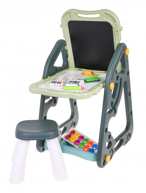 Tableau multifonctionnel pour enfants 3+ avec tableau magnétique et petite chaise