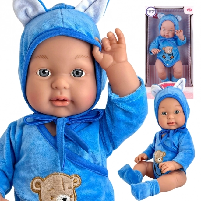 Poupée royale Woopie bébé en tenue d'ourson 46 cm