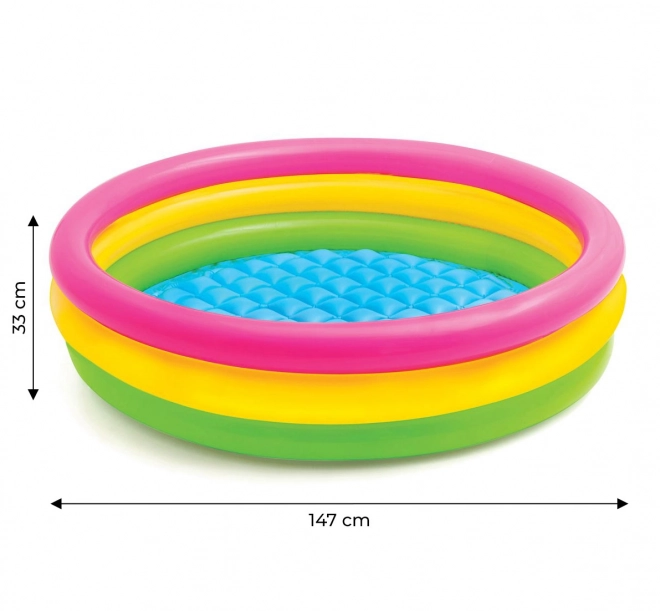 Piscine gonflable fond spirituel 147x33cm à partir de 2 ans