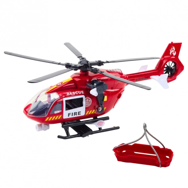 Hélicoptère de pompiers avec lumières et sons 1:12