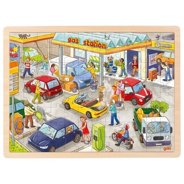 Puzzle station-service, 96 pièces