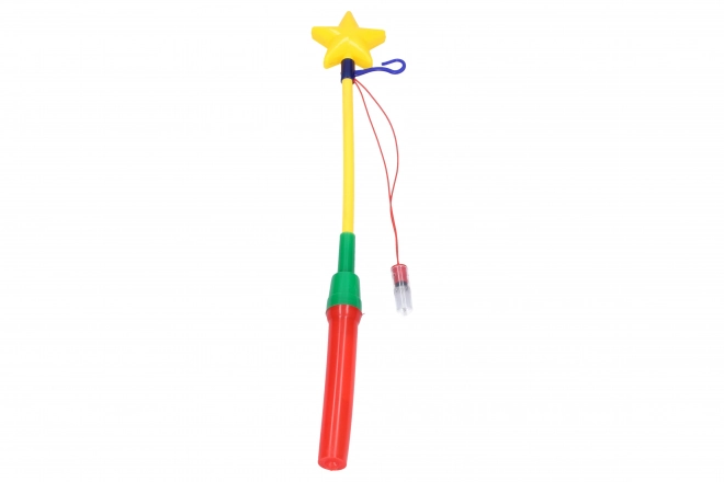 Bâton pour lampion à piles 50 cm avec lumière clignotante