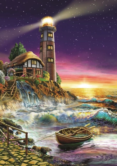 ART PUZZLE Puzzle Coucher de soleil au phare 500 pièces