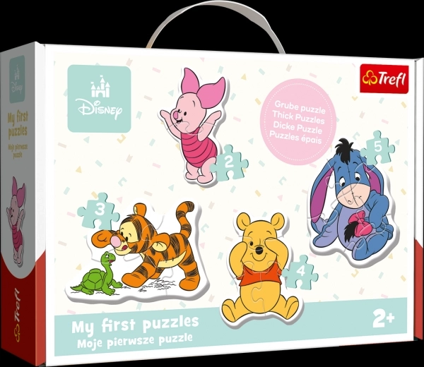 Puzzles pour enfants Disney : Winnie l'ourson 4 en 1