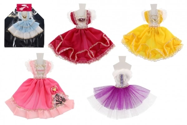 Robes/Vêtements courts pour poupées en sachet 22x30cm