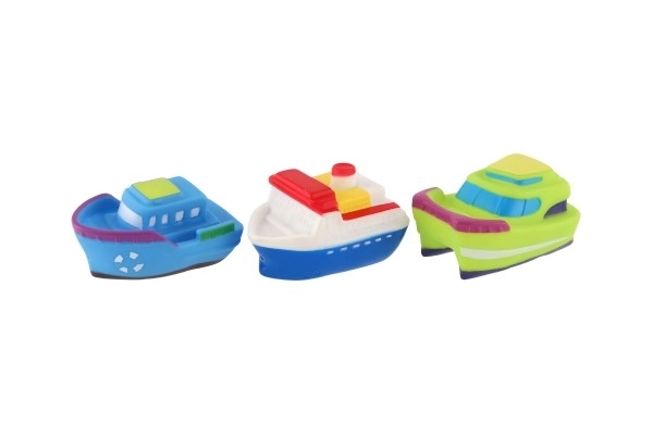 Bateaux en caoutchouc pour le bain avec filet dans un sac 18x27x6cm 12m+