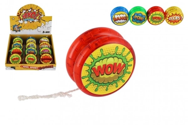 Jojo lumineux en plastique 6cm à piles mélange de types 12 pièces en boîte