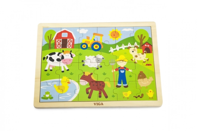 Puzzle en bois 24 pièces - ferme