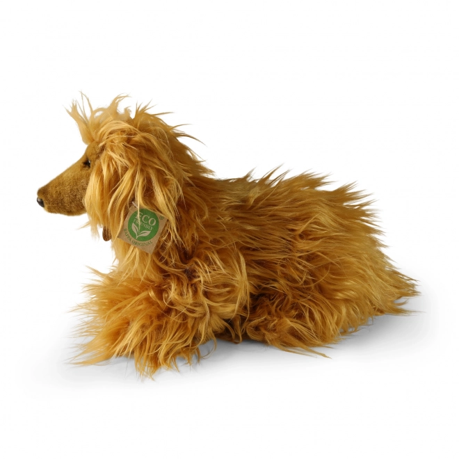 Lévrier afghan en peluche 32 cm pour les passionnés écologiques