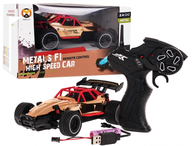 RACING 01 Voiture en métal dorée R/C