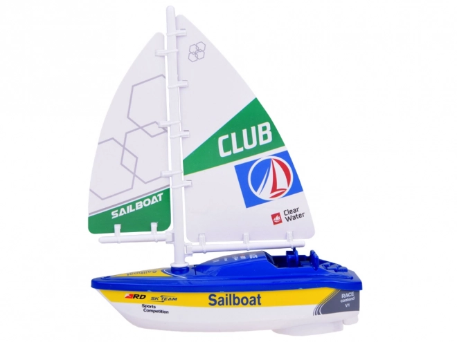 Voilier coloré avec batteries ZA5234 – Bleu