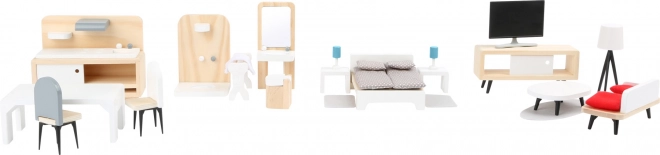 Petite Foot Ensemble complet de meubles pour poupées