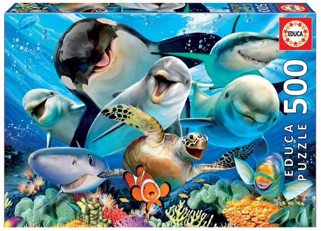 Puzzle Educa Selfie Sous-Marin 500 Pièces