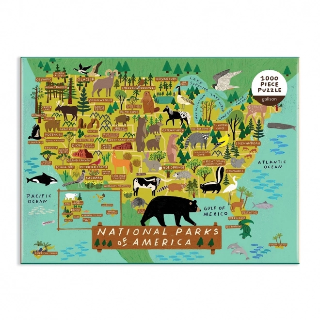 Puzzle GALISON Parcs Nationaux Américains 1000 pièces