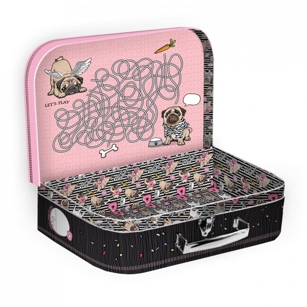 Valisette Scolaire en Papier Sweet Puggy sous Film 25x18x9cm