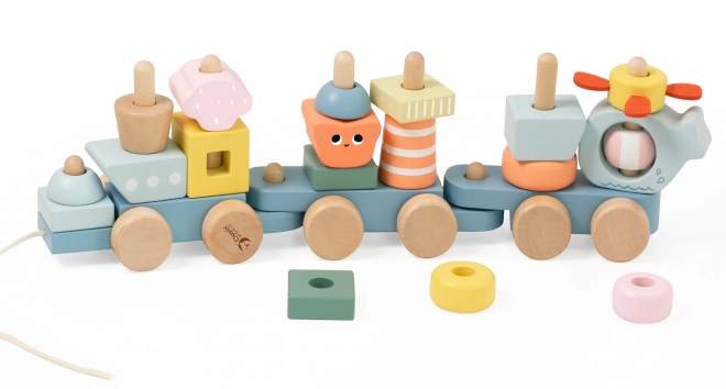Train à tirer en bois Ocean CLASSIC WORLD – puzzle Montessori