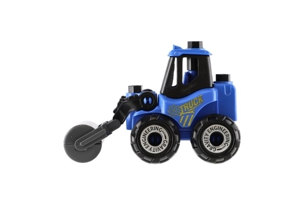 Jeu de construction auto en plastique avec roue libre