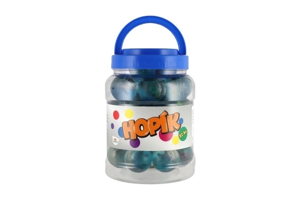 Balle/ballon avec dinosaure 4cm assortiment de types 32 pièces dans un pot