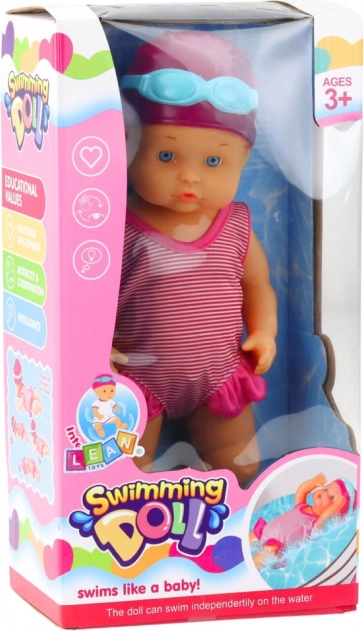 Poupée de bain flottante en tenue rose