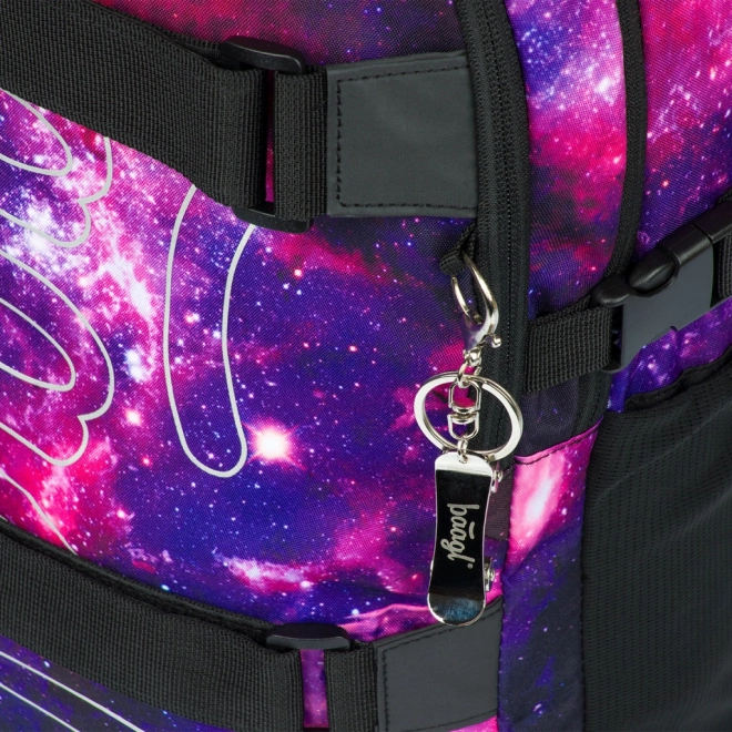 BAAGL Sac à dos scolaire Skate Galaxy