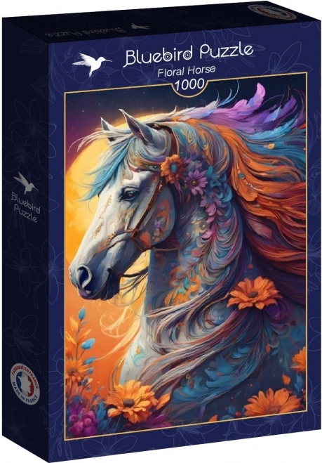 Puzzle Cheval Fleuri 1000 pièces