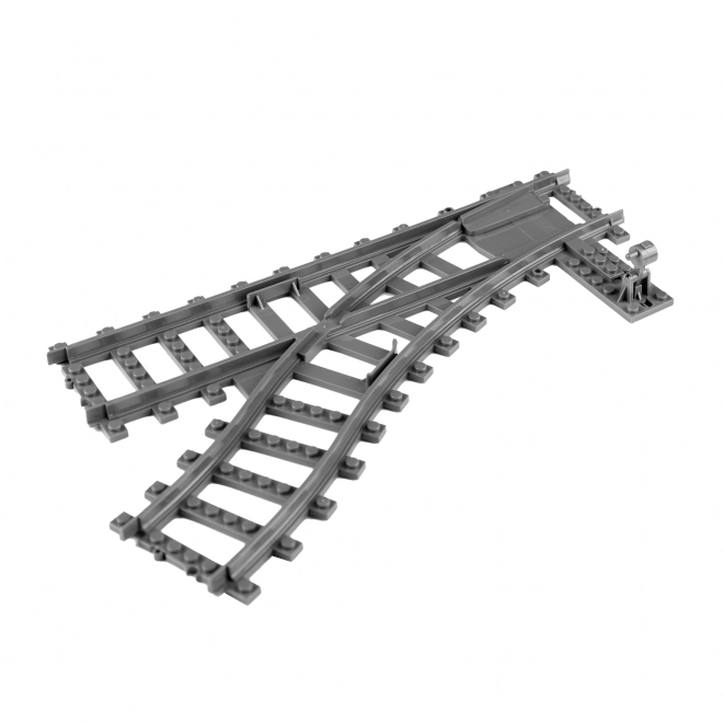 Jeu de construction BLOXO rails pour trains et tram RAPPA - aiguillage 2 pièces