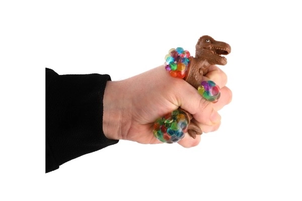 Dinosaurus anti-stress pâte malléable 7x5cm 4 couleurs en sachet