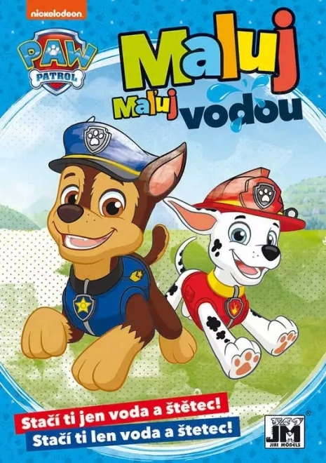 Livre de coloriage A5 Peindre avec de l'eau Pat' Patrouille