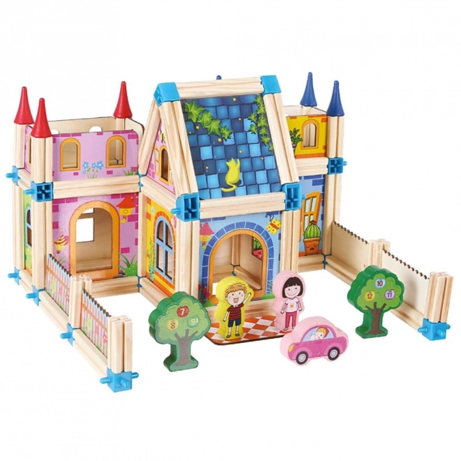 Jeu de construction en bois Bino Château