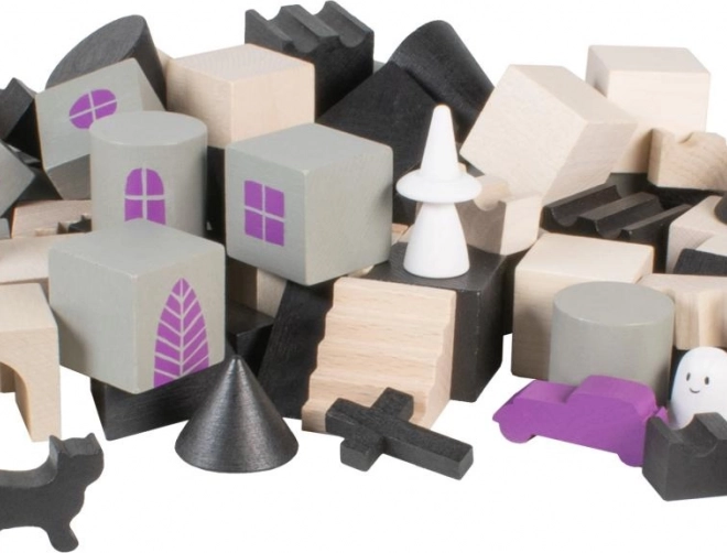 Jeu de construction en bois Château hanté
