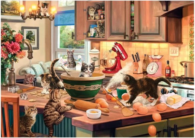 Puzzle Chats dans la cuisine XL 700 pièces
