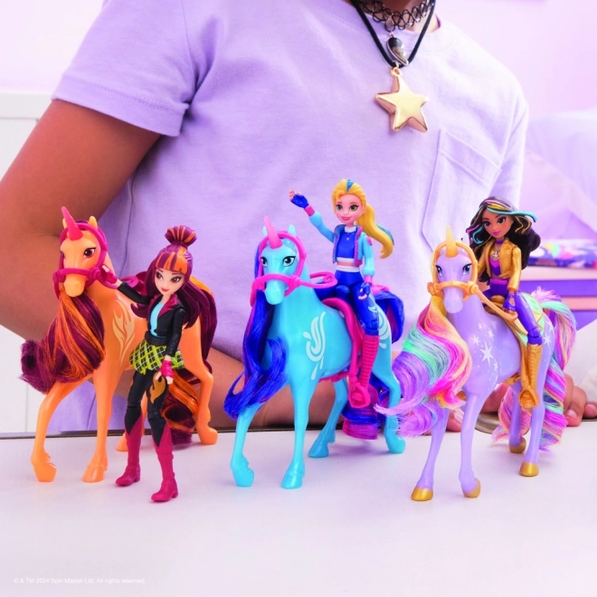 Figurines de l'académie des licornes 11 cm Isabel et Rivière