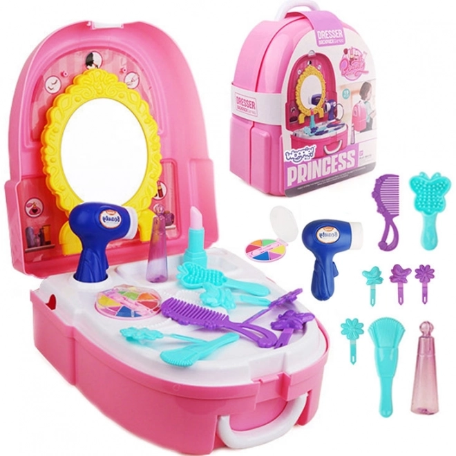 Petite princesse Coiffeuse dans un sac à dos WOOPIE