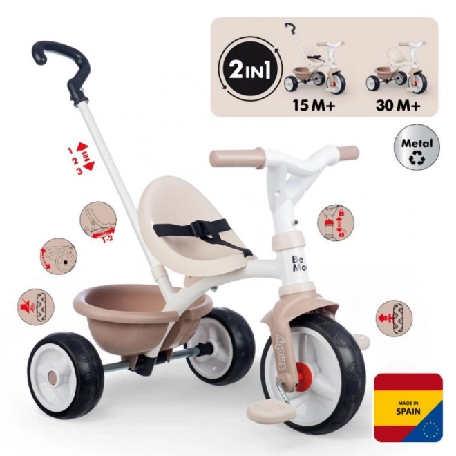 Tricycle pour enfants Be Move en couleur beige