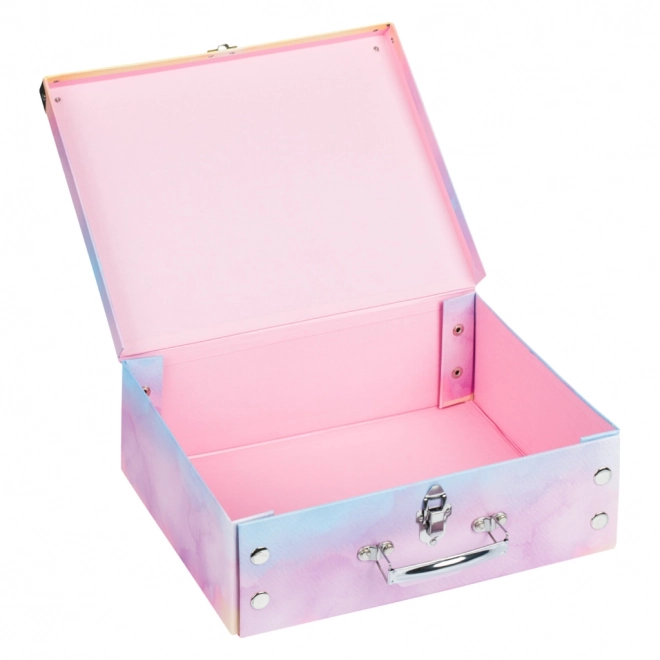 BAAGL Valisette scolaire pliable Rainbow Unicorn avec ferrures