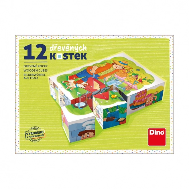 Dino blocs éducatifs Métiers - ensemble 12 cubes