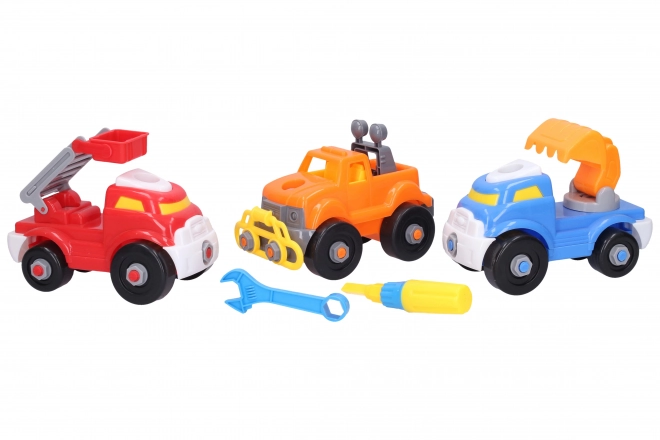 Voitures à visser pour enfants 3 pcs 16 cm