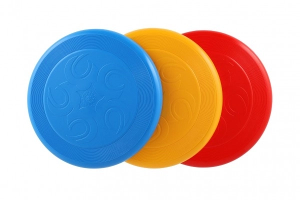 Assiette volante Frisbee en plastique 23cm possibilité de 4 couleurs 12m+