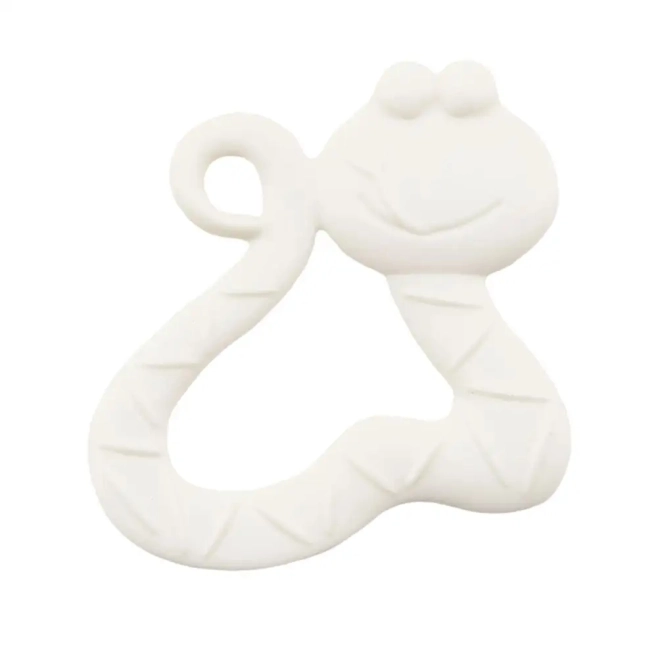 Anneau de dentition en forme de serpent souriant