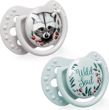LOVI Sucette en silicone dynamique WILD SOUL 0-3 mois 2 pcs garçon