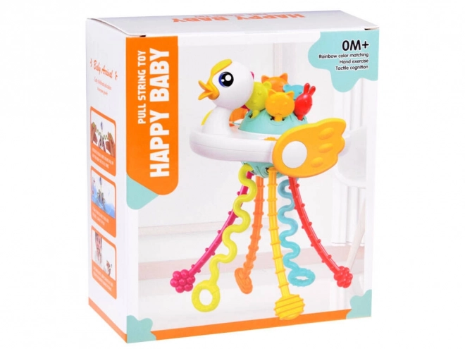 Hochet sensoriel avec motif cygne