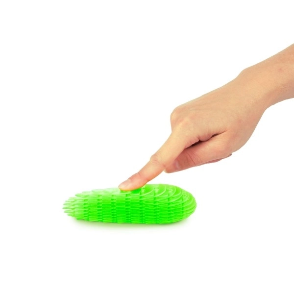 Ver de gadget changeant de forme anti-stress plastique 13cm 6 couleurs sur carte