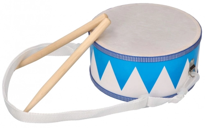 Tambour blanc et bleu pour enfants